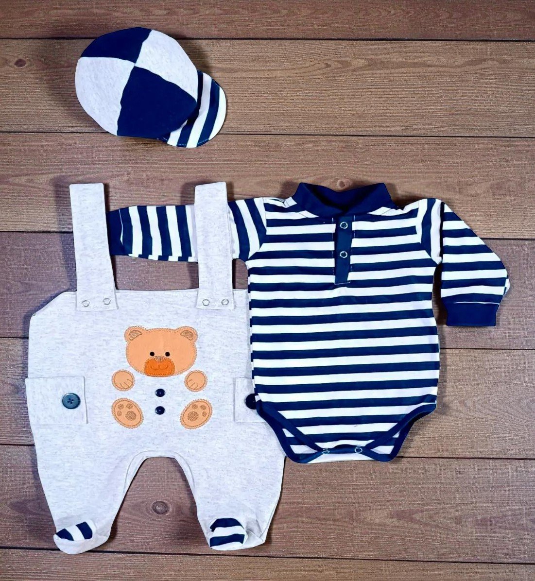 Conjunto Body Manga Longa Com Jardineira