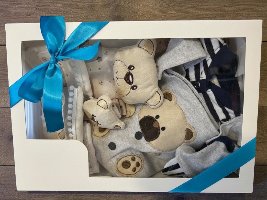 Presente Maternidade Urso Marinheiro 6 Peças RN - Imagem 2